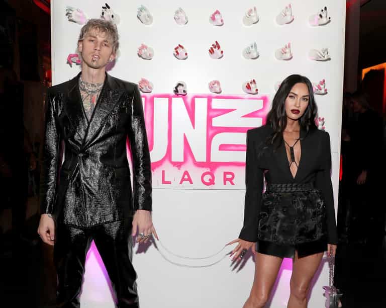 Megan Fox and Machine Gun Kelly have chained themselves together by their nails Megan Fox and Machine Gun Kelly have chained themselves together by their nails
