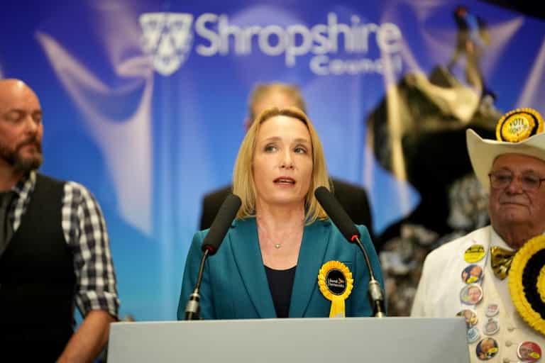 Tories humiliated in North Shropshire after Liberal Democrats win safe seat Tories humiliated in North Shropshire after Liberal Democrats win safe seat