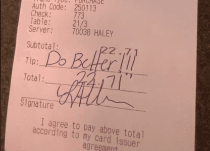Woman sparks huge TikTok debate after refusing to tip waitress and telling her ‘do better’ Woman sparks huge TikTok debate after refusing to tip waitress and telling her ‘do better’