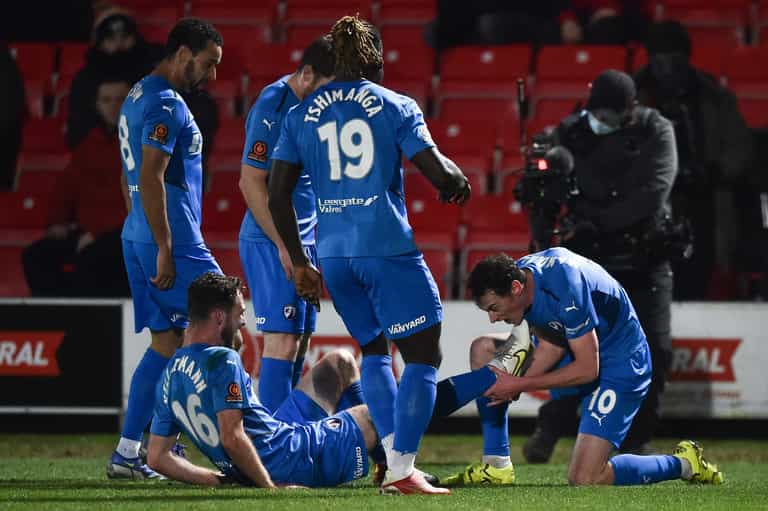 Chesterfield player pays tribute to Paul Scholes with unique celebration Chesterfield player pays tribute to Paul Scholes with unique celebration