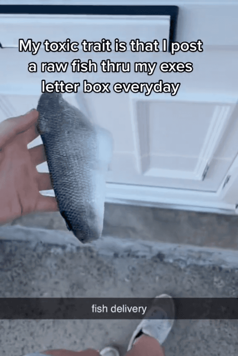 ‘I shove a fish through my ex’s door every day – it’s toxic but I don’t care’ ‘I shove a fish through my ex’s door every day – it’s toxic but I don’t care’