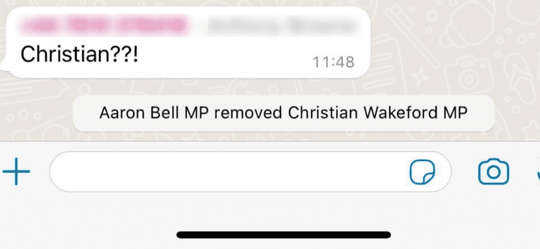 Christian Wakeford kicked out of Tory WhatsApp groups Christian Wakeford kicked out of Tory WhatsApp groups