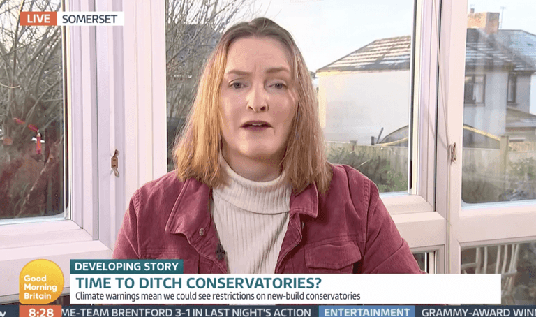GMB guest urging people to ditch conservatories while sat in one labelled ‘hypocrite’ GMB guest urging people to ditch conservatories while sat in one labelled ‘hypocrite’