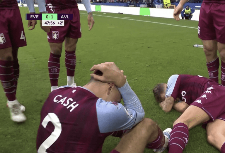 Lucas Digne struck by bottle thrown by Everton fans during goal celebration Lucas Digne struck by bottle thrown by Everton fans during goal celebration