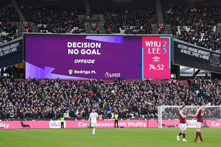 EFL & WSL to discuss using ‘VAR light’ with no offside lines EFL & WSL to discuss using ‘VAR light’ with no offside lines