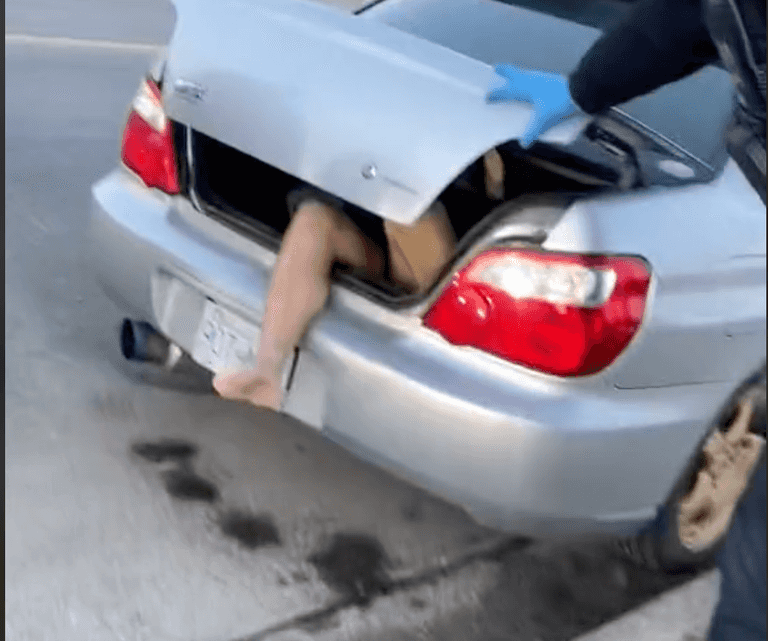 Woman calls police after finding naked man had been hiding in boot for three days Woman calls police after finding naked man had been hiding in boot for three days