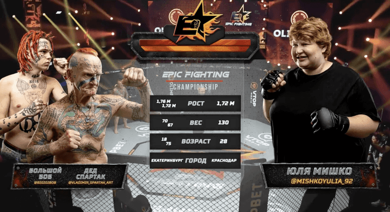 Pensioner, 75, and grandson 18, take on woman In two-on-one MMA fight Pensioner, 75, and grandson 18, take on woman In two-on-one MMA fight
