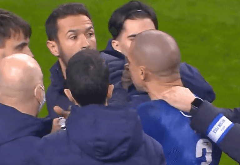 Pepe accused of ‘hiding bullet’ before mass brawl and could face two-year ban Pepe accused of ‘hiding bullet’ before mass brawl and could face two-year ban