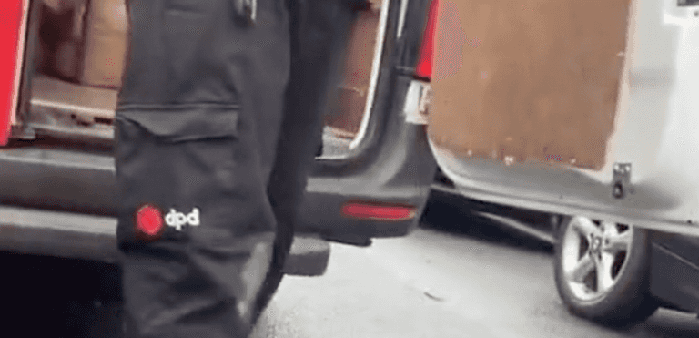 DPD driver has to be delivered out of his own van after getting locked in DPD driver has to be delivered out of his own van after getting locked in