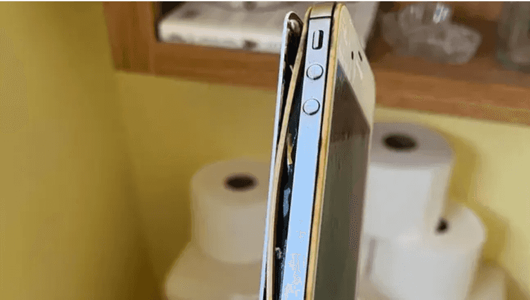 iPhone lost for 10 years pulled from toilet after woman hears strange noise iPhone lost for 10 years pulled from toilet after woman hears strange noise