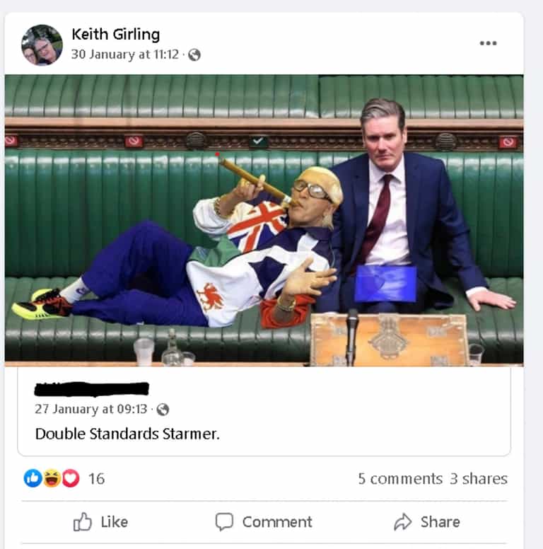 Council investigates Tory member for posting fake picture of Keir Starmer next to Jimmy Savile Council investigates Tory member for posting fake picture of Keir Starmer next to Jimmy Savile