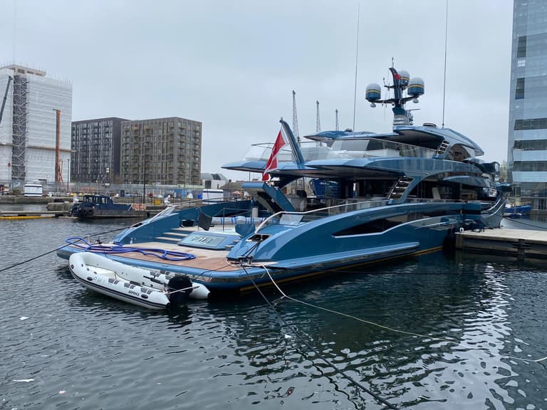 Russian businessman’s superyacht named Phi worth £38m seized in London Russian businessman’s superyacht named Phi worth £38m seized in London