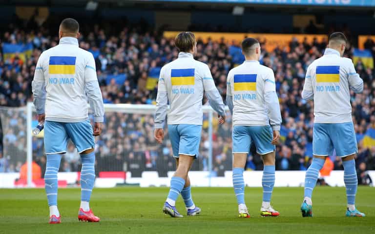 Premier League’s pro-Ukraine message accidentally broadcast in Russia Premier League’s pro-Ukraine message accidentally broadcast in Russia