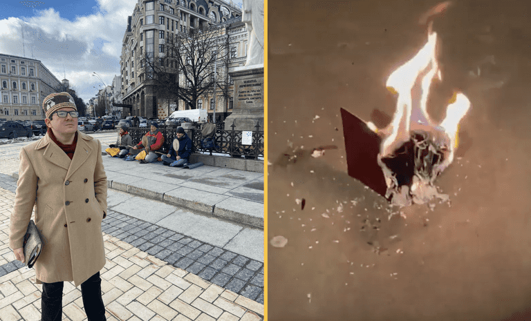 ‘I’m burning my Russian passport’: How it feels to be Russian in Ukraine right now ‘I’m burning my Russian passport’: How it feels to be Russian in Ukraine right now
