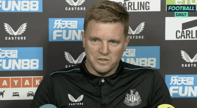 Eddie Howe grilled by journalist over Russia-Saudi Arabia comparison Eddie Howe grilled by journalist over Russia-Saudi Arabia comparison