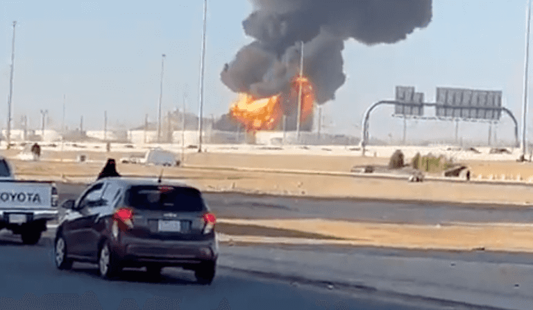 Fire breaks out at Jeddah oil depot ahead of Saudi Arabia Grand Prix Fire breaks out at Jeddah oil depot ahead of Saudi Arabia Grand Prix