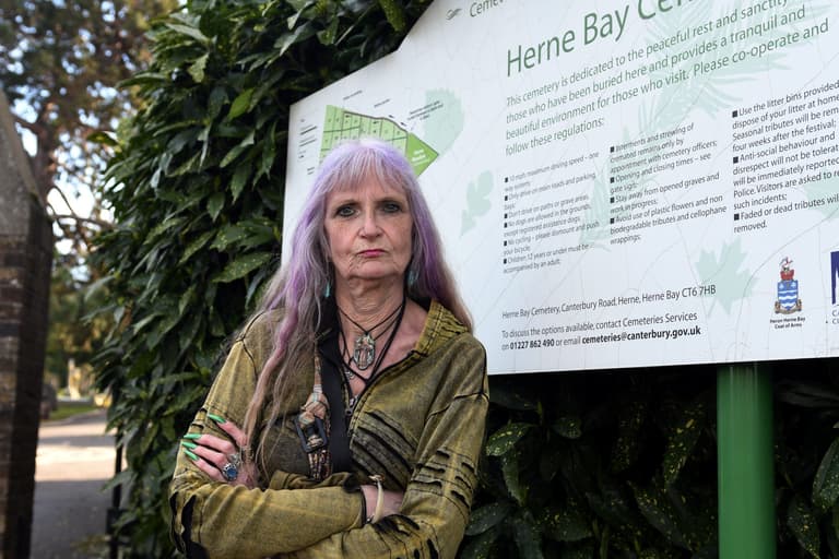 Widow ‘made to feel like a criminal’ after being fined for taking pet dog to husband’s grave Widow ‘made to feel like a criminal’ after being fined for taking pet dog to husband’s grave