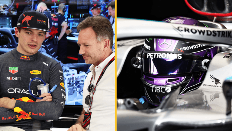 Max Verstappen claims he is not worried by Lewis Hamilton’s new controversial car design Max Verstappen claims he is not worried by Lewis Hamilton’s new controversial car design