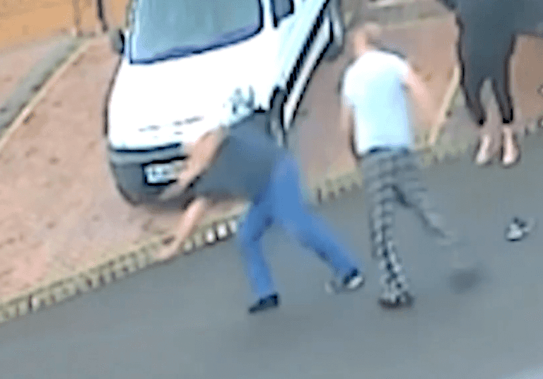 CCTV shows moment champion darts player batters neighbour with brick CCTV shows moment champion darts player batters neighbour with brick