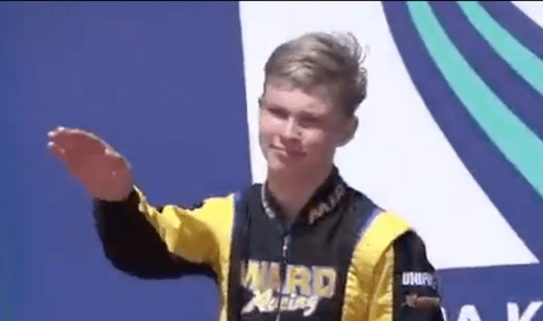 Russian karting champion, 15, to be investigated for performing Nazi salute Russian karting champion, 15, to be investigated for performing Nazi salute