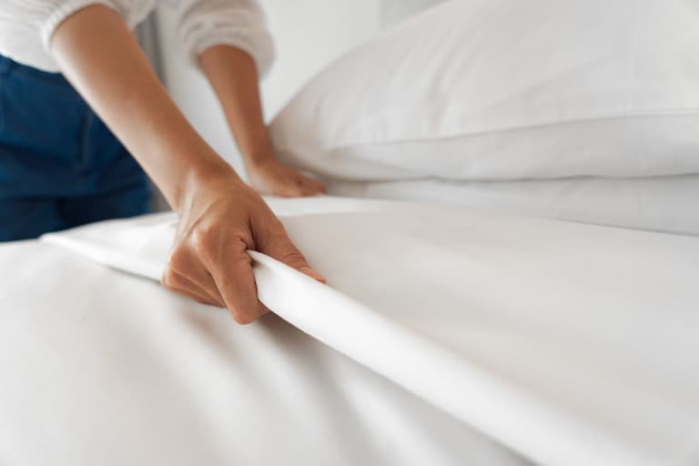 Just half of British single guys change their bed sheets ‘every four months’ Just half of British single guys change their bed sheets ‘every four months’