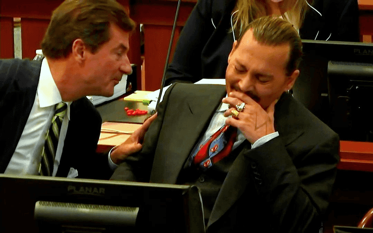 Johnny Depp cracks up as receptionist testifies about Amber Heard’s claims Johnny Depp cracks up as receptionist testifies about Amber Heard’s claims
