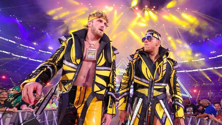 Logan Paul wore £3.8m Pokemon card to Wrestlemania for WWE debut Logan Paul wore £3.8m Pokemon card to Wrestlemania for WWE debut