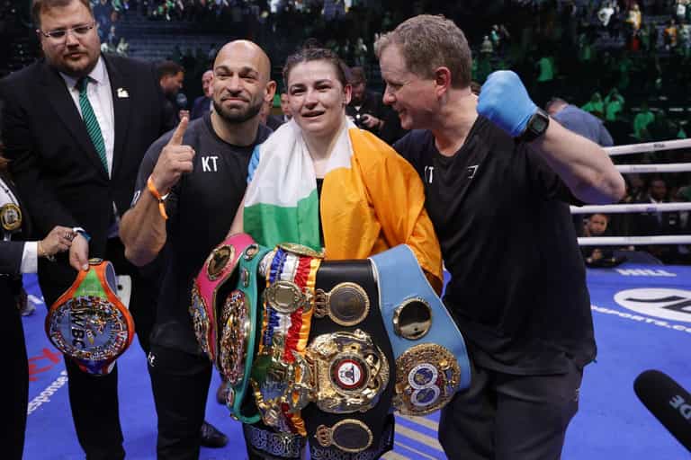 Katie Taylor comes back from the brink to beat Amanda Serrano in fight of the year Katie Taylor comes back from the brink to beat Amanda Serrano in fight of the year