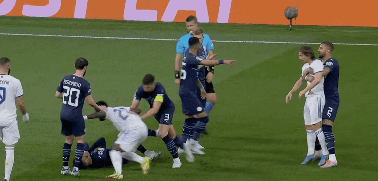 Fans think Aymeric Laporte should’ve been sent off for ‘slapping’ Luka Modrić Fans think Aymeric Laporte should’ve been sent off for ‘slapping’ Luka Modrić