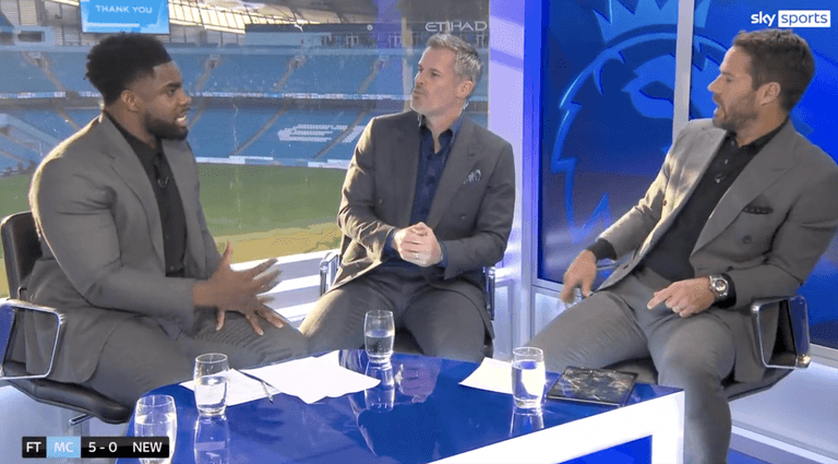 Carragher and Richards in heated debate about Pogba to Man City rumours Carragher and Richards in heated debate about Pogba to Man City rumours