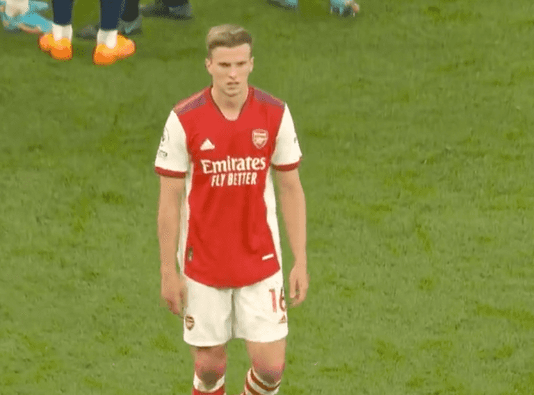 Rob Holding sent off for idiotic elbow on Heung-min Son in north London derby Rob Holding sent off for idiotic elbow on Heung-min Son in north London derby