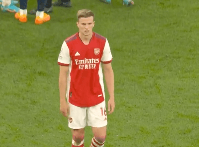 Rob Holding sent off for idiotic elbow on Heung-min Son in north London derby Rob Holding sent off for idiotic elbow on Heung-min Son in north London derby