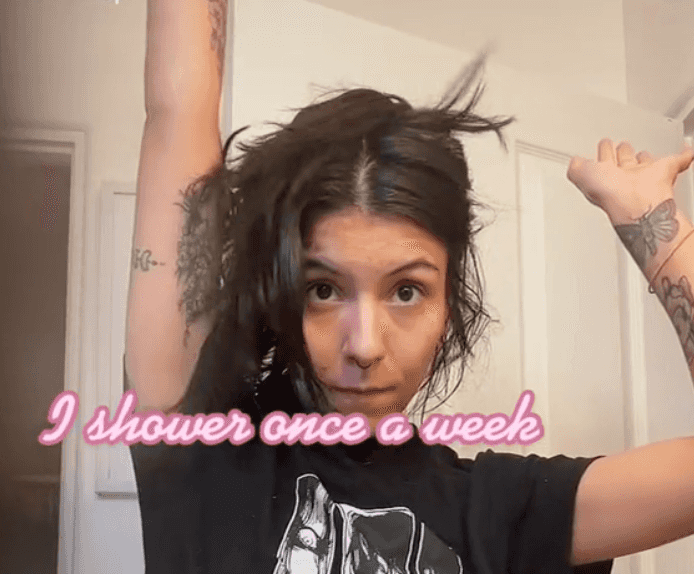 Women only showers once a week but says husband doesn’t care Women only showers once a week but says husband doesn’t care