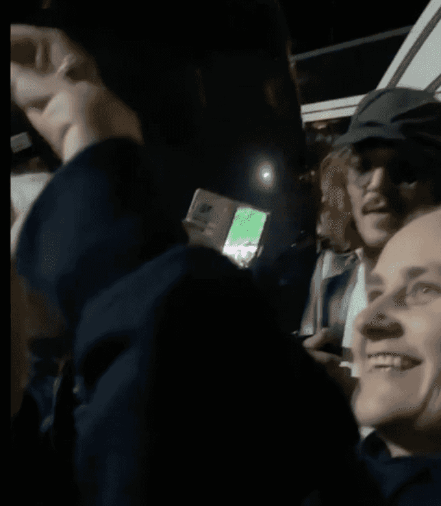 Brits in disbelief as Johnny Depp casually poses for pictures and shakes hands with fans Brits in disbelief as Johnny Depp casually poses for pictures and shakes hands with fans