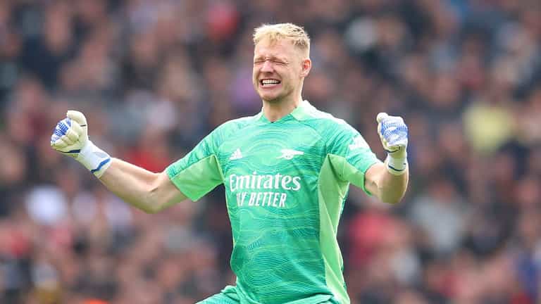 Aaron Ramsdale defends celebrating Bruno Fernandes’ missed penalty Aaron Ramsdale defends celebrating Bruno Fernandes’ missed penalty