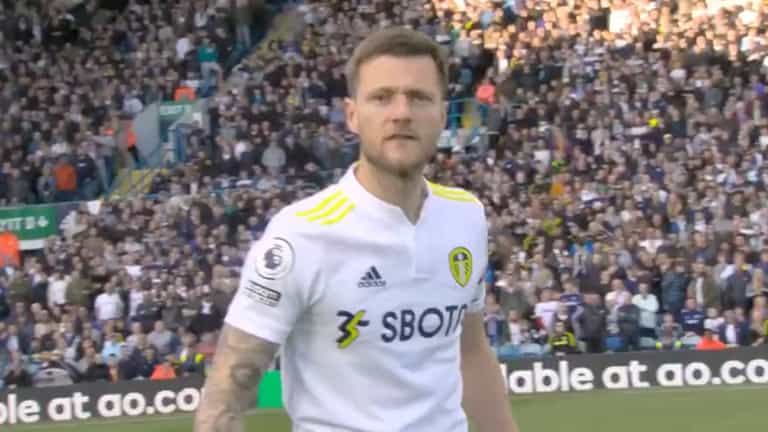 Liam Cooper launches foul mouthed rant at Sky camera before Chelsea clash Liam Cooper launches foul mouthed rant at Sky camera before Chelsea clash