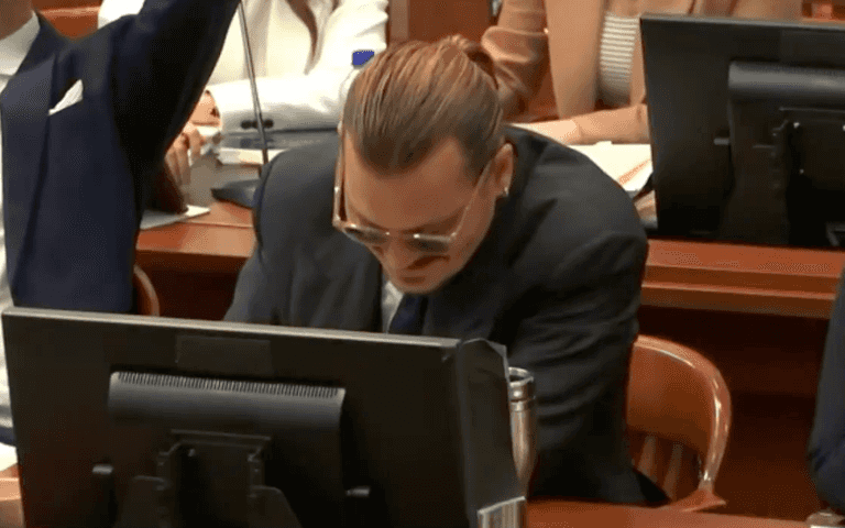 Johnny Depp reacts after Amber Heard’s lawyer impersonates his voice in court Johnny Depp reacts after Amber Heard’s lawyer impersonates his voice in court