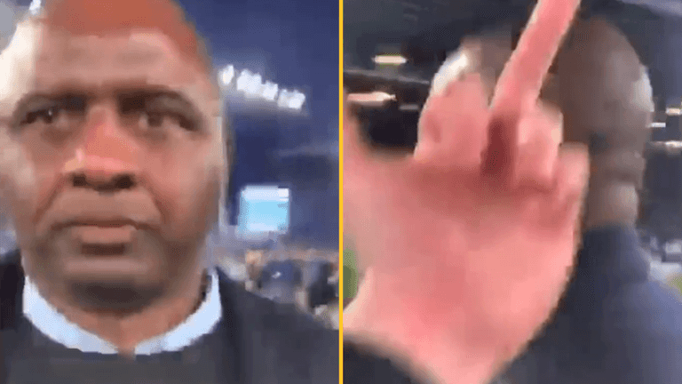 Fan footage emerges from the moment Patrick Vieira ‘kicked’ Everton supporter Fan footage emerges from the moment Patrick Vieira ‘kicked’ Everton supporter