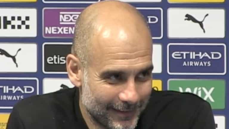 Pep Guardiola apologises to reporter for how difficult supporting Man Utd must be Pep Guardiola apologises to reporter for how difficult supporting Man Utd must be