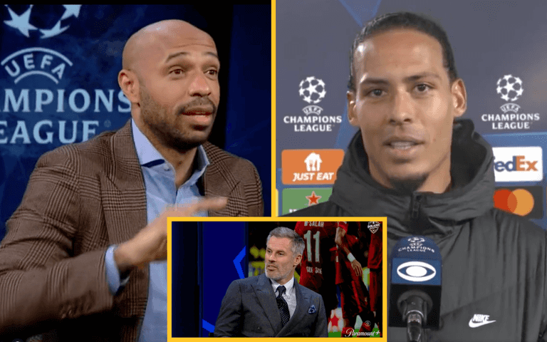 Virgil van Dijk calls out Thierry Henry for ignoring his text Virgil van Dijk calls out Thierry Henry for ignoring his text