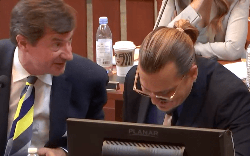 Lip readers analyse what Johnny Depp’s lawyer told him as they celebrated in court