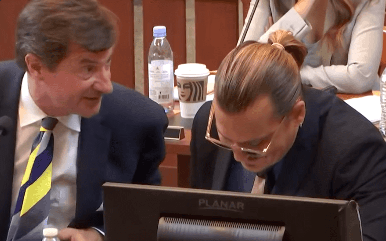 Lip readers analyse what Johnny Depp’s lawyer told him as they celebrated in court Lip readers analyse what Johnny Depp’s lawyer told him as they celebrated in court