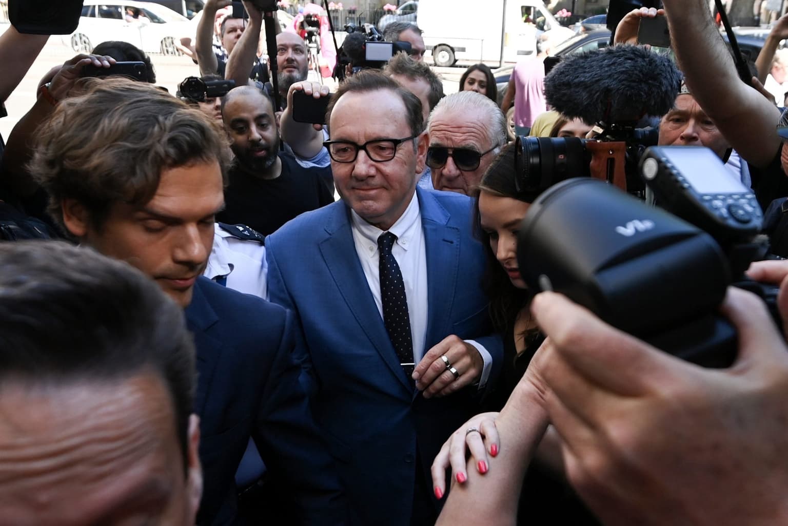 Kevin Spacey granted unconditional bail after appearing in UK court on sex assault charges