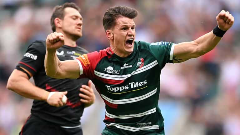 Last-gasp Freddie Burns drop goal clinches Premiership title for Leicester Tigers Last-gasp Freddie Burns drop goal clinches Premiership title for Leicester Tigers