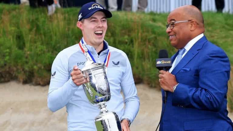 New US Open champion Matt Fitzpatrick handles ‘scrappy Sheffield’ question well New US Open champion Matt Fitzpatrick handles ‘scrappy Sheffield’ question well