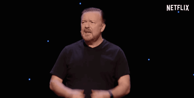 In his most Ricky Gervais moment yet, comedian makes hate crime joke about his audience In his most Ricky Gervais moment yet, comedian makes hate crime joke about his audience