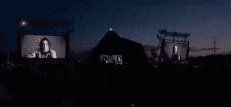 Johnny Depp video played during Paul McCartney set at Glastonbury Johnny Depp video played during Paul McCartney set at Glastonbury