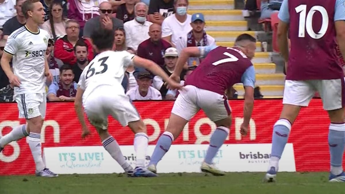 Steven Gerrard defends John McGinn after tackle left 16-year-old Leeds player on stretcher