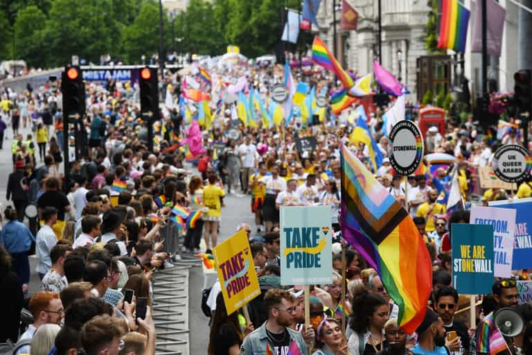 London Pride: Over a million to gather in the capital for 50th anniversary parade London Pride: Over a million to gather in the capital for 50th anniversary parade