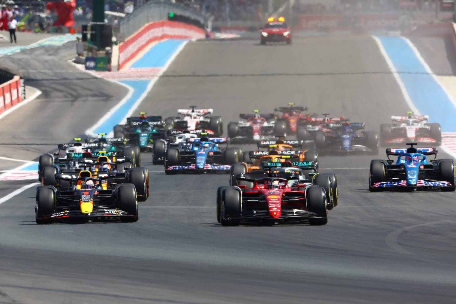 Charles Leclerc crashes out of French Grand Prix while leading race